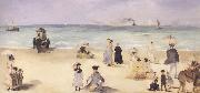Edouard Manet Sur la plage de Boulogne (mk40) painting
